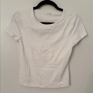 Offline by Aerie Women's White Short Sleeve Top